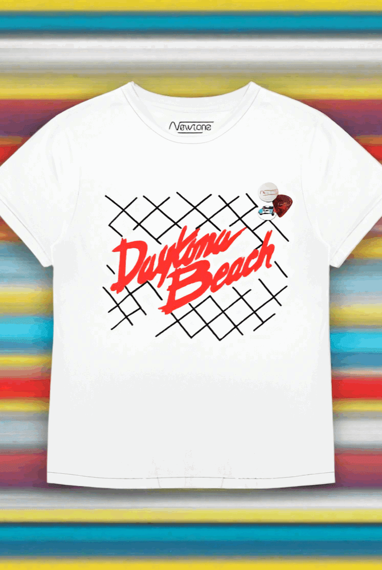 Shop Newtone Newtone Daytona Beach Starlight Racing Tee T-Shirt for women – premium loungewear and festival fashion at Spoiled Brat