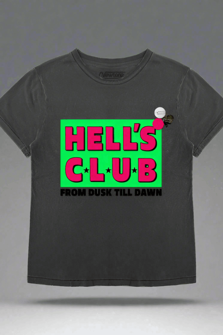 Shop Newtone Newtone Hells Club Starlight Dawn T-shirt T-Shirt for women – premium loungewear and festival fashion at Spoiled Brat