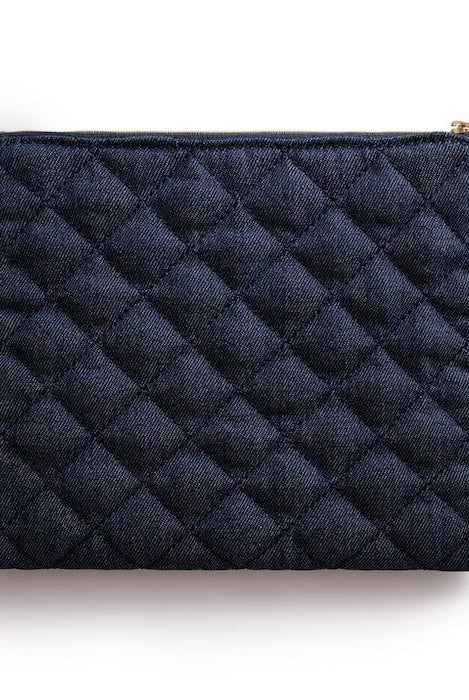 Shop Packed Party Packed Party Back to Fun Denim Everything Pouch Clutch Bag for women – premium loungewear and festival fashion at Spoiled Brat