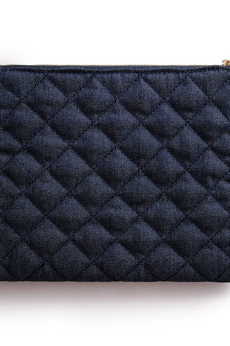 Shop Packed Party Packed Party Back to Fun Denim Everything Pouch Clutch Bag for women – premium loungewear and festival fashion at Spoiled Brat