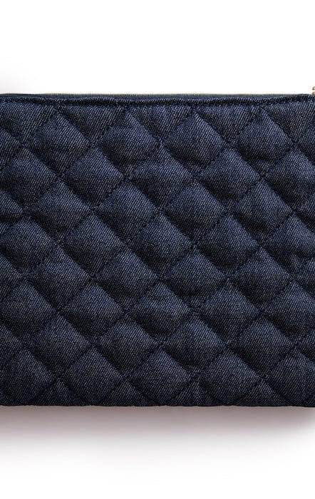 Shop Packed Party Packed Party Back to Fun Denim Everything Pouch Clutch Bag for women – premium loungewear and festival fashion at Spoiled Brat