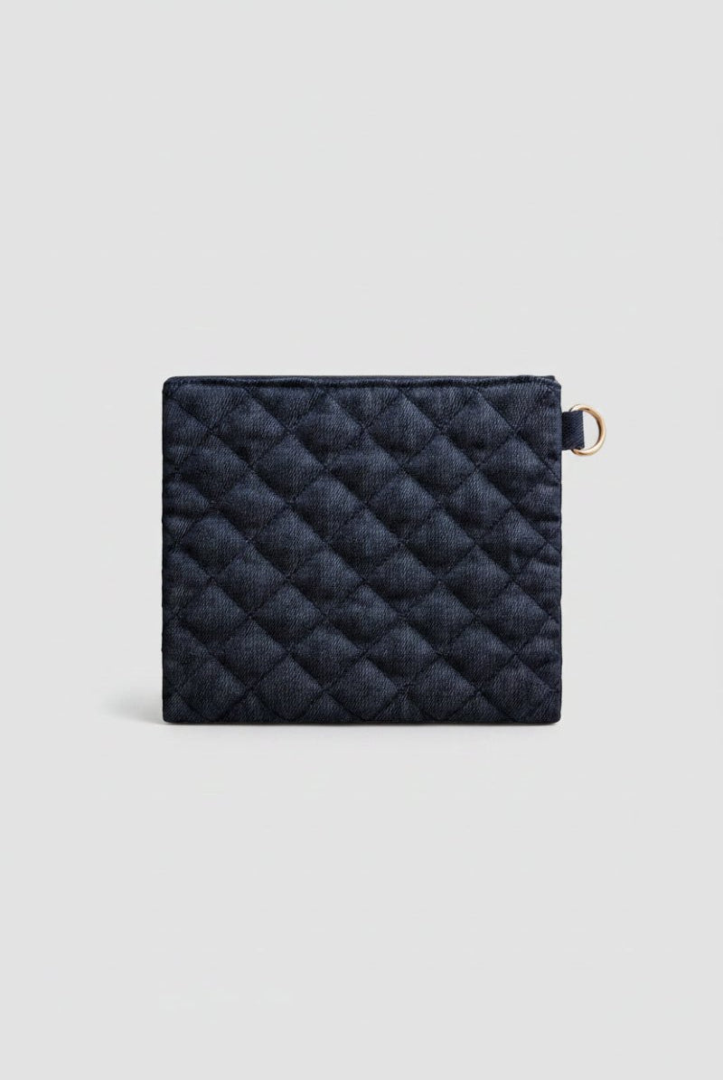 Shop Packed Party Packed Party Back to Fun Denim Everything Pouch Clutch Bag for women – premium loungewear and festival fashion at Spoiled Brat