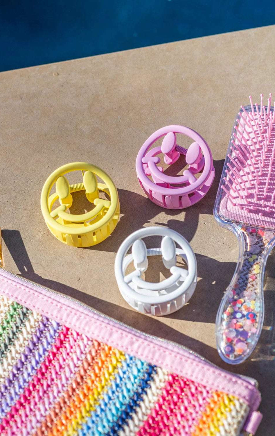 Shop Packed Party Packed Party Bring on The Smiles Claw Hair Clip Set Hair Clip for women – premium loungewear and festival fashion at Spoiled Brat