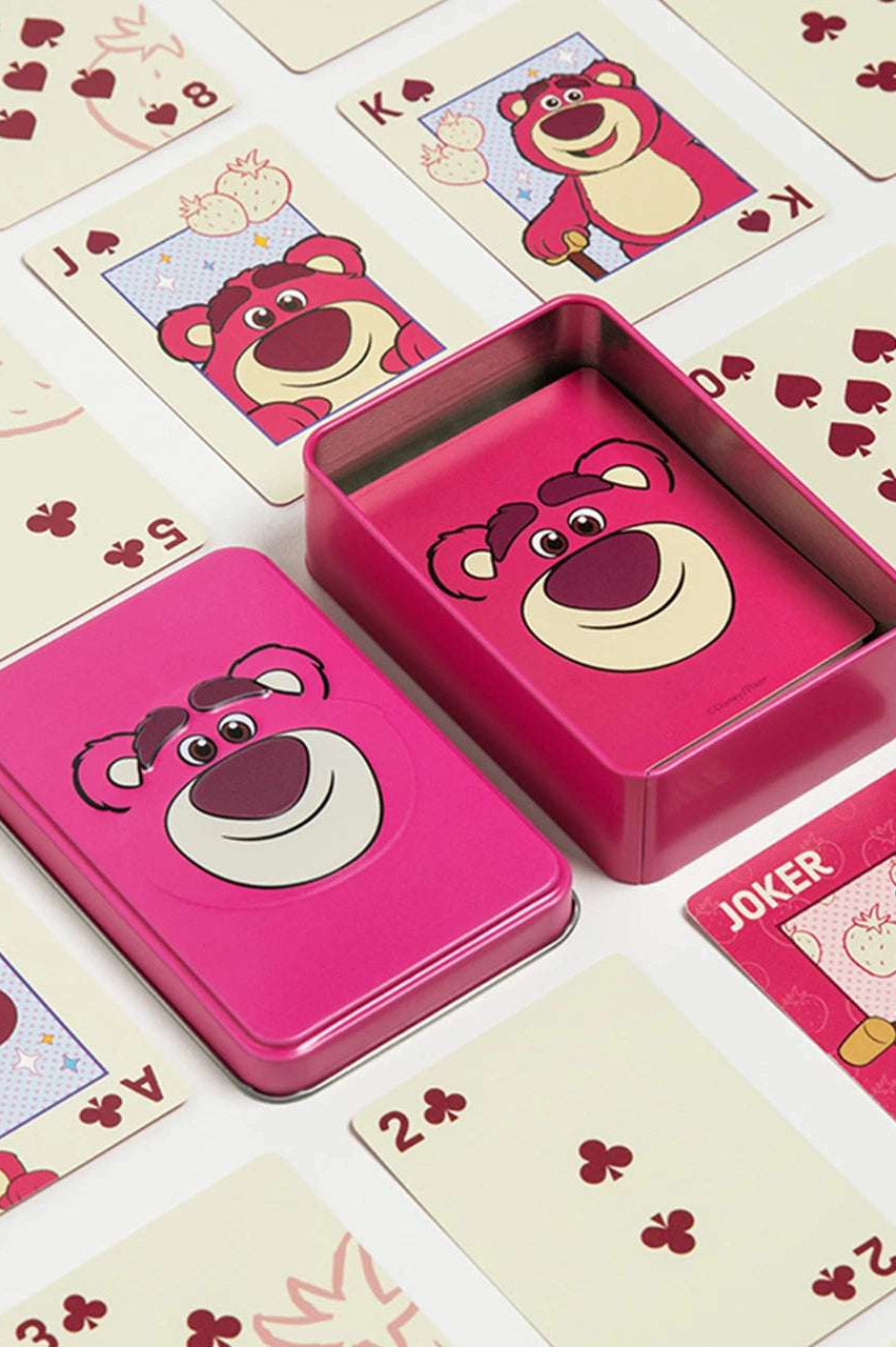 Shop Paladone Disney Lotso Toy Story Playing Cards In A Tin Travel Accessories for women – premium loungewear and festival fashion at Spoiled Brat