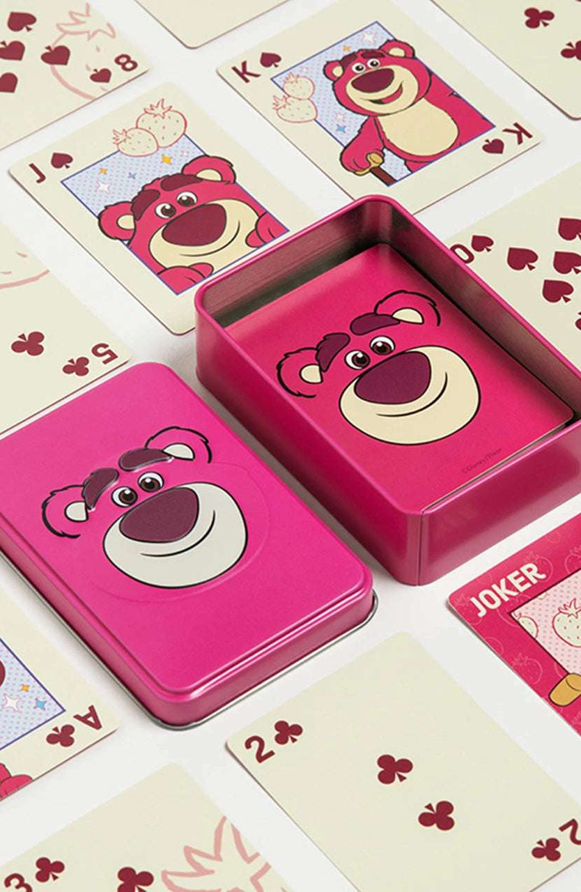 Shop Paladone Disney Lotso Toy Story Playing Cards In A Tin Travel Accessories for women – premium loungewear and festival fashion at Spoiled Brat