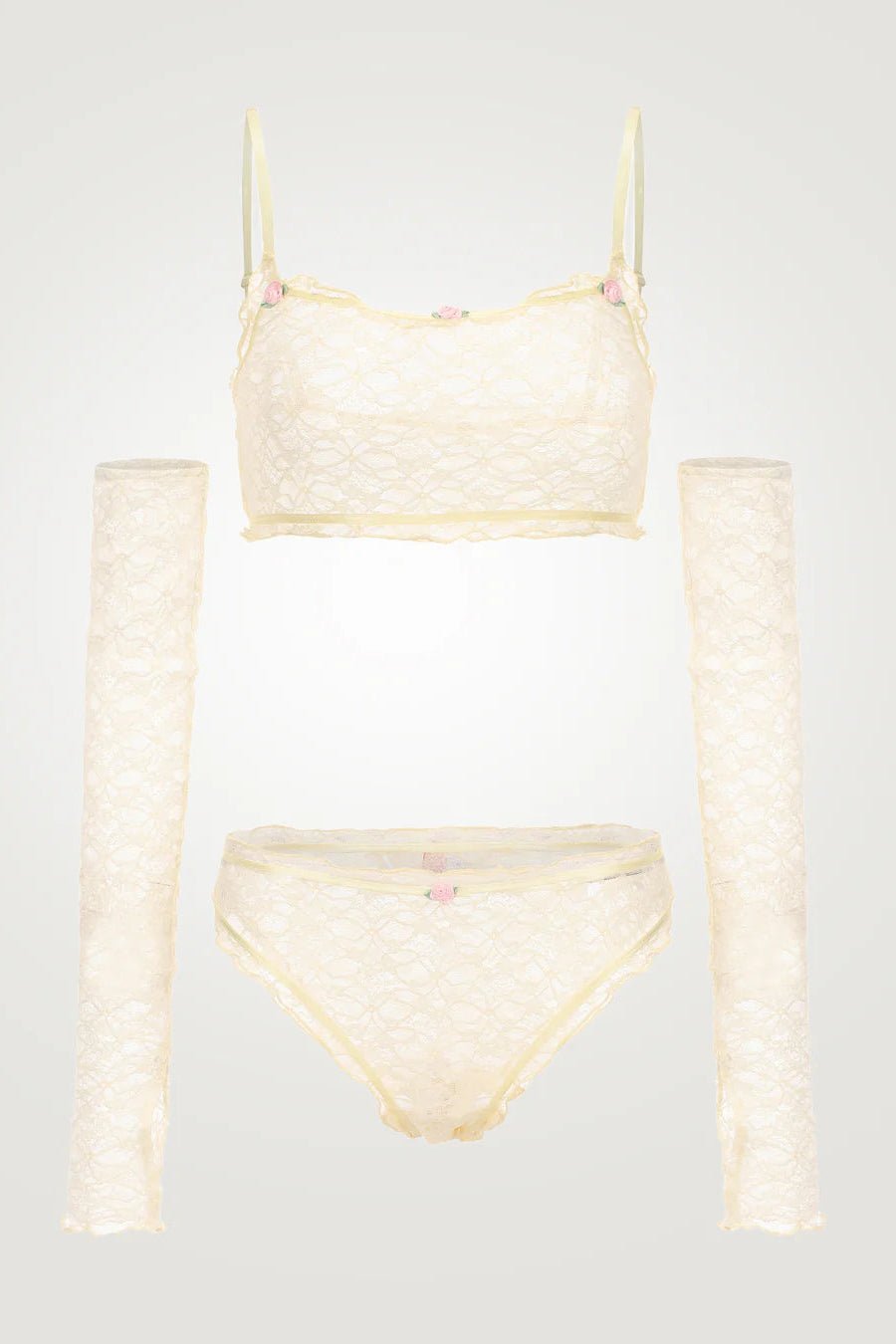 Shop Pixie and Peach Pixie & Peach Buttercup Lace Gloves Gloves for women – premium loungewear and festival fashion at Spoiled Brat