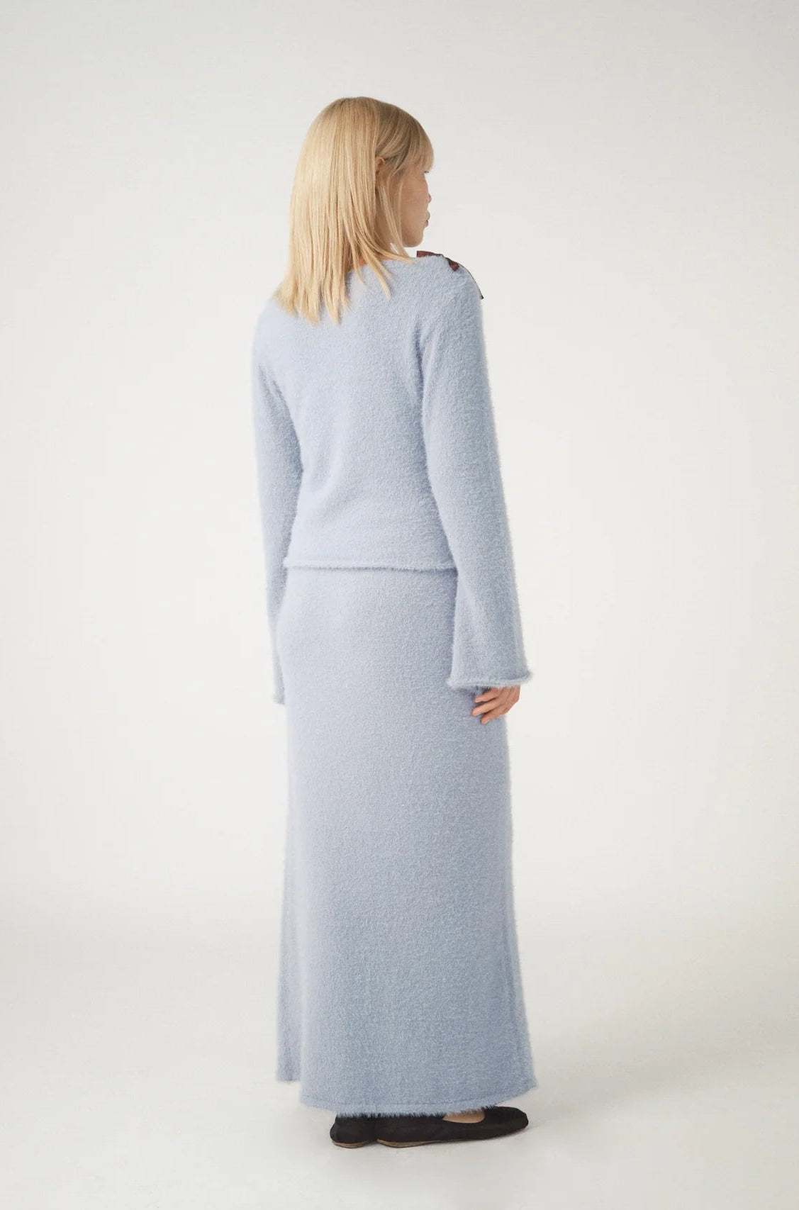 Shop Pixie and Peach Pixie & Peach Chloe Cosy Bow Maxi Skirt Maxi Skirt for women – premium loungewear and festival fashion at Spoiled Brat