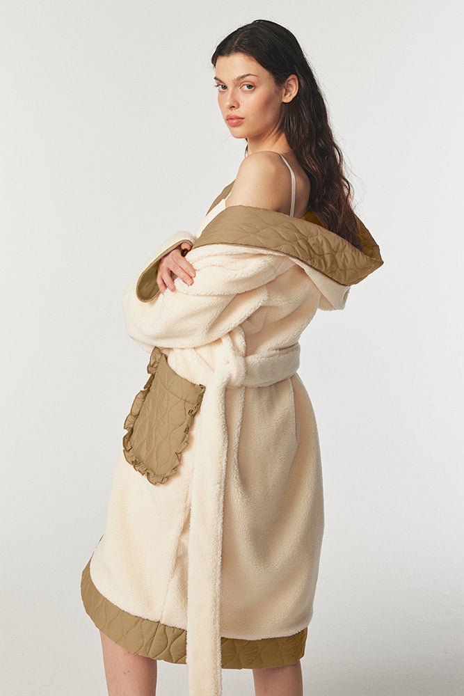 Pixie & Peach Cindy Borg Bath Robe by Pixie and Peach – Bath Robe – Cream | Spoiled Brat UK