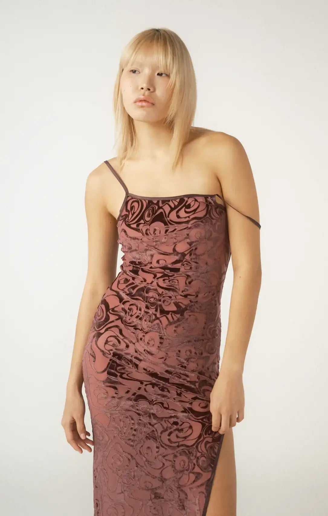 Shop Pixie and Peach Pixie & Peach Devore Slip Dress Dress for women – premium loungewear and festival fashion at Spoiled Brat