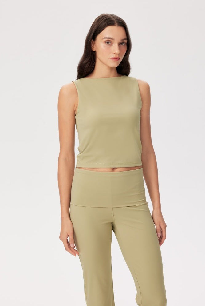 Shop Pixie and Peach Pixie & Peach Gina Slash Neck Top Vest Top for women – premium loungewear and festival fashion at Spoiled Brat
