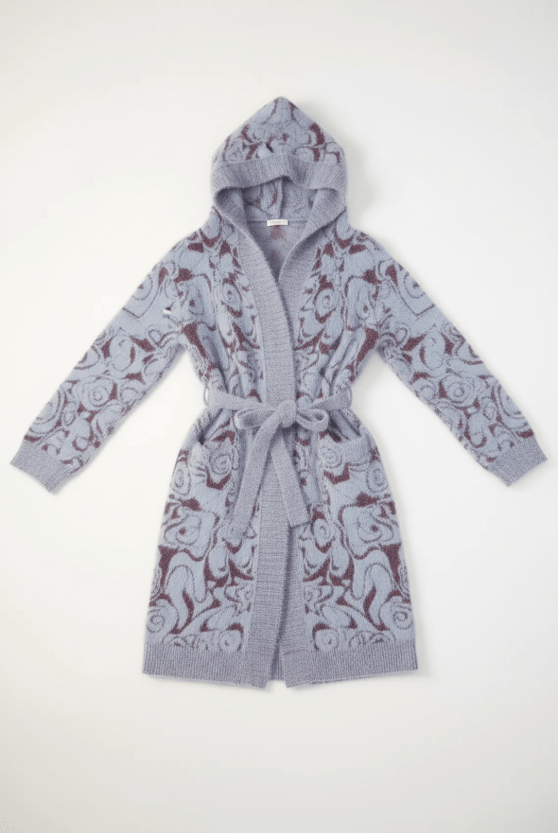 Shop Pixie and Peach Pixie & Peach Hope Jacquard Knitted Robe Bath Robe for women – premium loungewear and festival fashion at Spoiled Brat