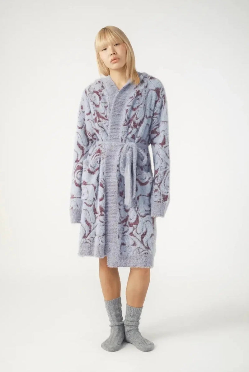 Shop Pixie and Peach Pixie & Peach Hope Jacquard Knitted Robe Bath Robe for women – premium loungewear and festival fashion at Spoiled Brat