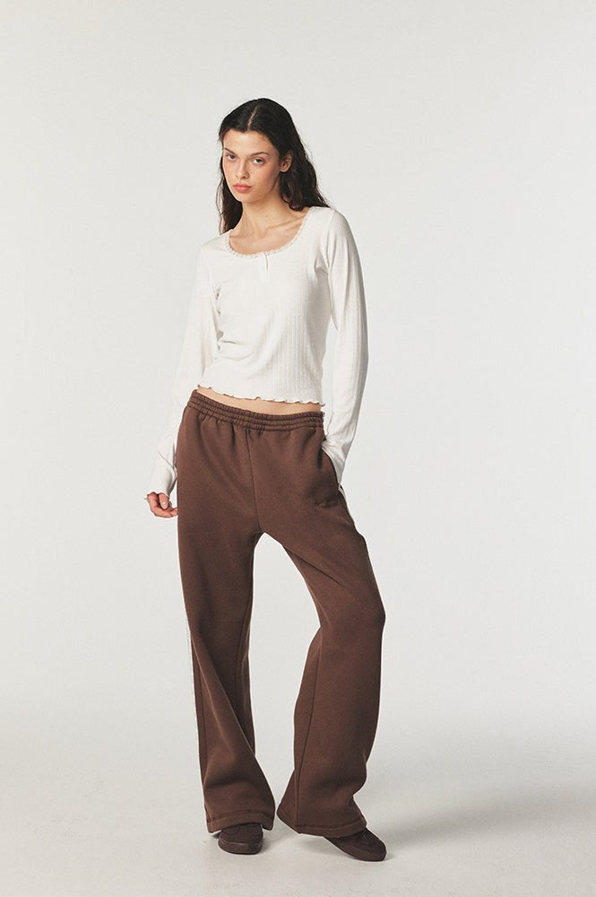 Shop Pixie and Peach Pixie & Peach Pixie Straight Leg Sweat Pant Sweatpants for women – premium loungewear and festival fashion at Spoiled Brat