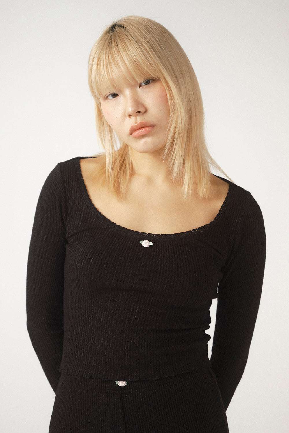 Shop Pixie and Peach Pixie & Peach Rose Long Sleeved Lounge Set Pyjamas for women – premium loungewear and festival fashion at Spoiled Brat