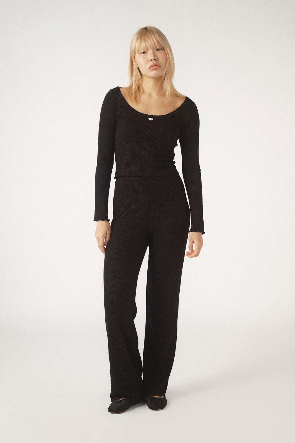 Shop Pixie and Peach Pixie & Peach Rose Long Sleeved Lounge Set Pyjamas for women – premium loungewear and festival fashion at Spoiled Brat