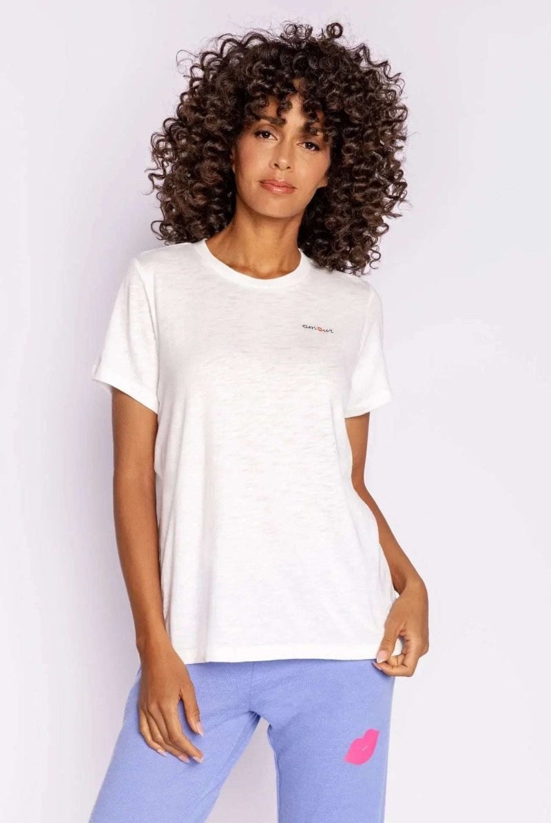 Shop PJ Salvage PJ Salvage Be Mine "Amour" T-Shirt T-Shirt for women – premium loungewear and festival fashion at Spoiled Brat