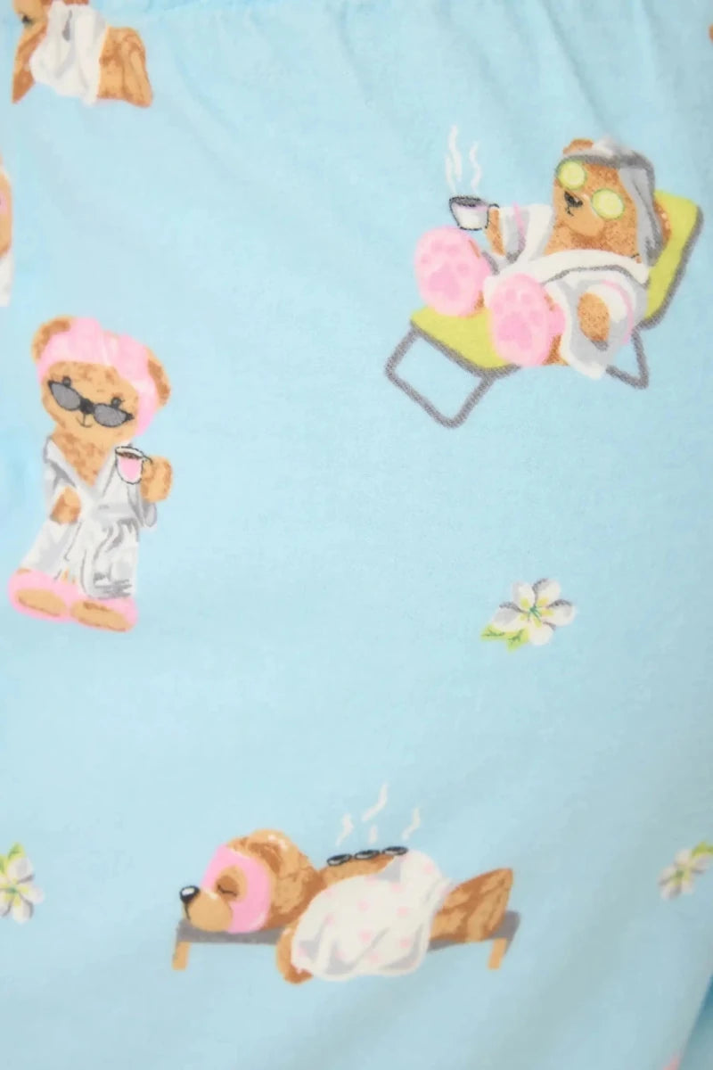 Shop PJ Salvage PJ Salvage Beary Cute Bear Print Flannel PJ Pants Pyjamas for women – premium loungewear and festival fashion at Spoiled Brat
