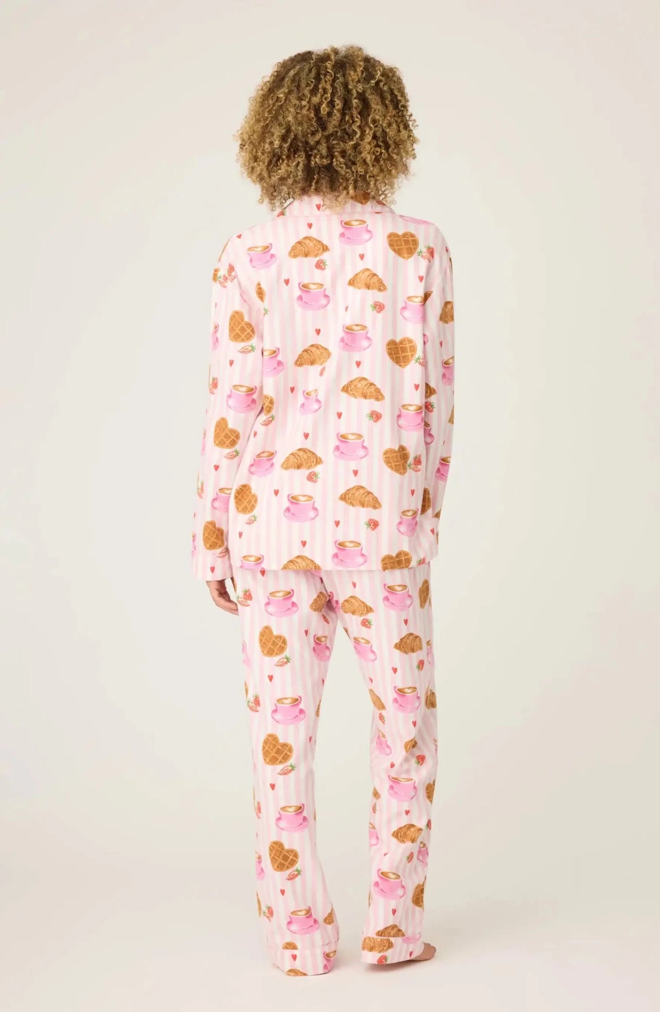 Shop PJ Salvage PJ Salvage Brunch Club Breakfast 3 - Piece Flannel PJ Set Pyjamas for women – premium loungewear and festival fashion at Spoiled Brat