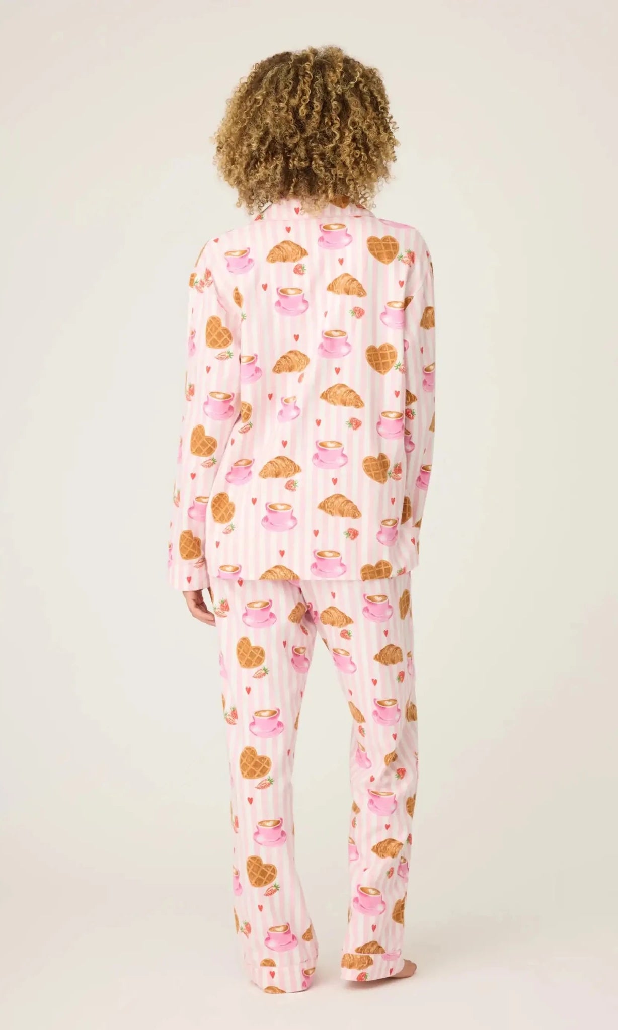 Shop PJ Salvage PJ Salvage Brunch Club Breakfast 3 - Piece Flannel PJ Set Pyjamas for women – premium loungewear and festival fashion at Spoiled Brat