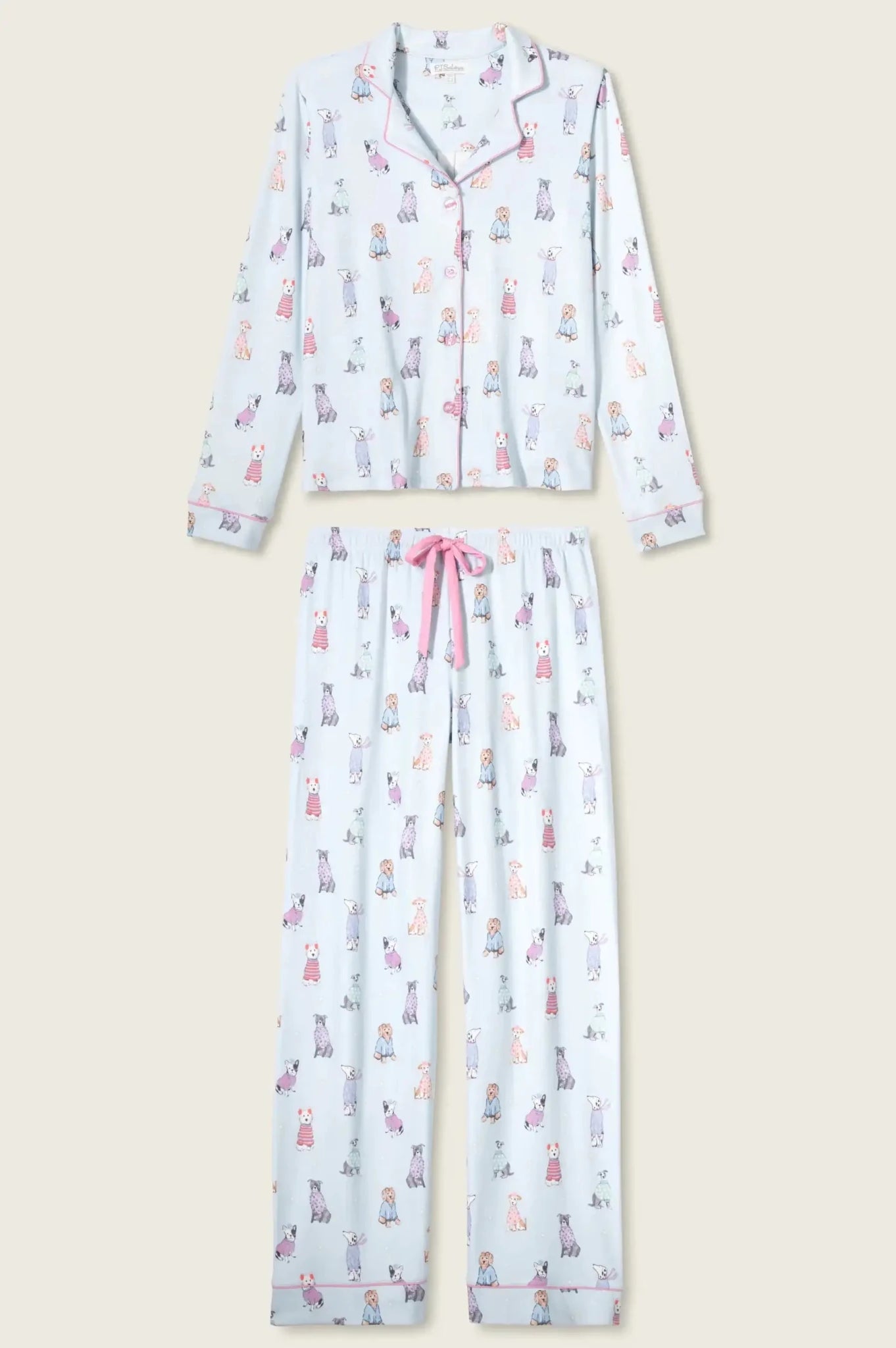 PJ Salvage Doggone Cold Dog Print Pointelle PJ Set - Spoiled Brat