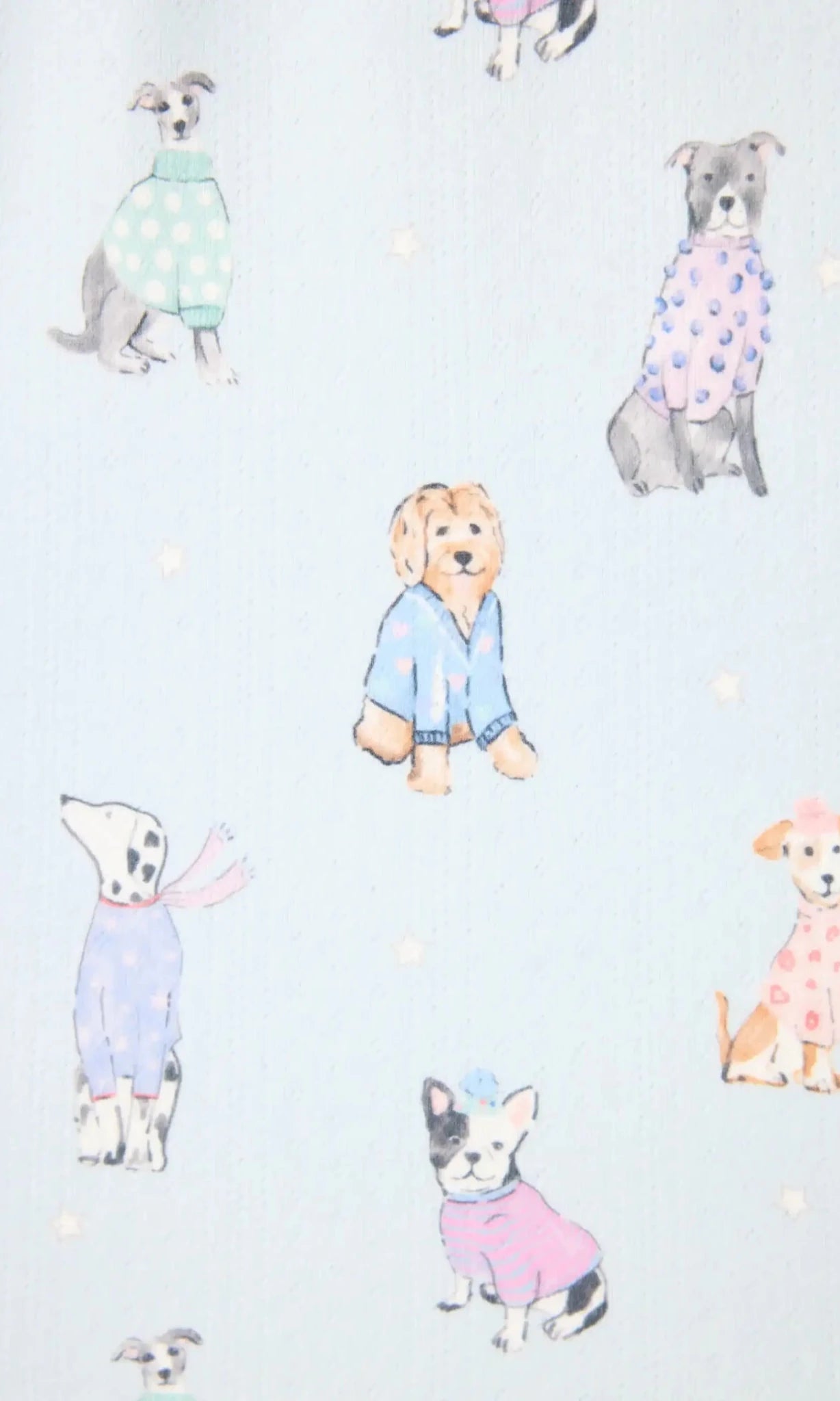 PJ Salvage Doggone Cold Dog Print Pointelle PJ Set by PJ Salvage – Pyjamas – Blue | Spoiled Brat UK