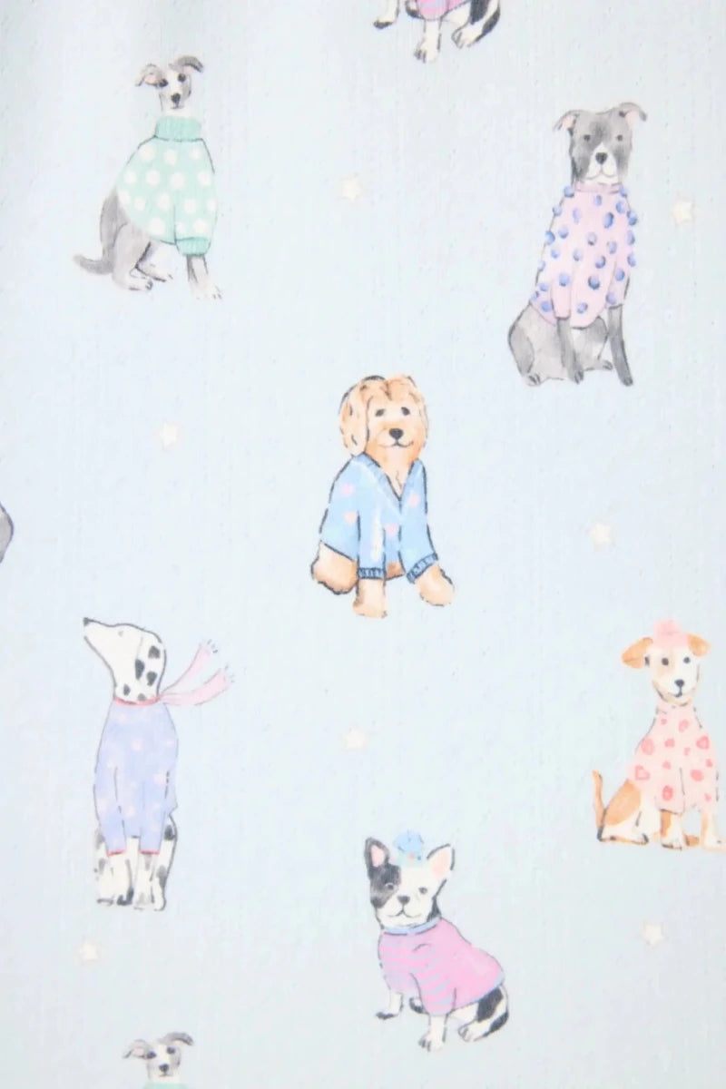 Shop PJ Salvage PJ Salvage Doggone Cold Dog Print Pointelle PJ Set Pyjamas for women – premium loungewear and festival fashion at Spoiled Brat