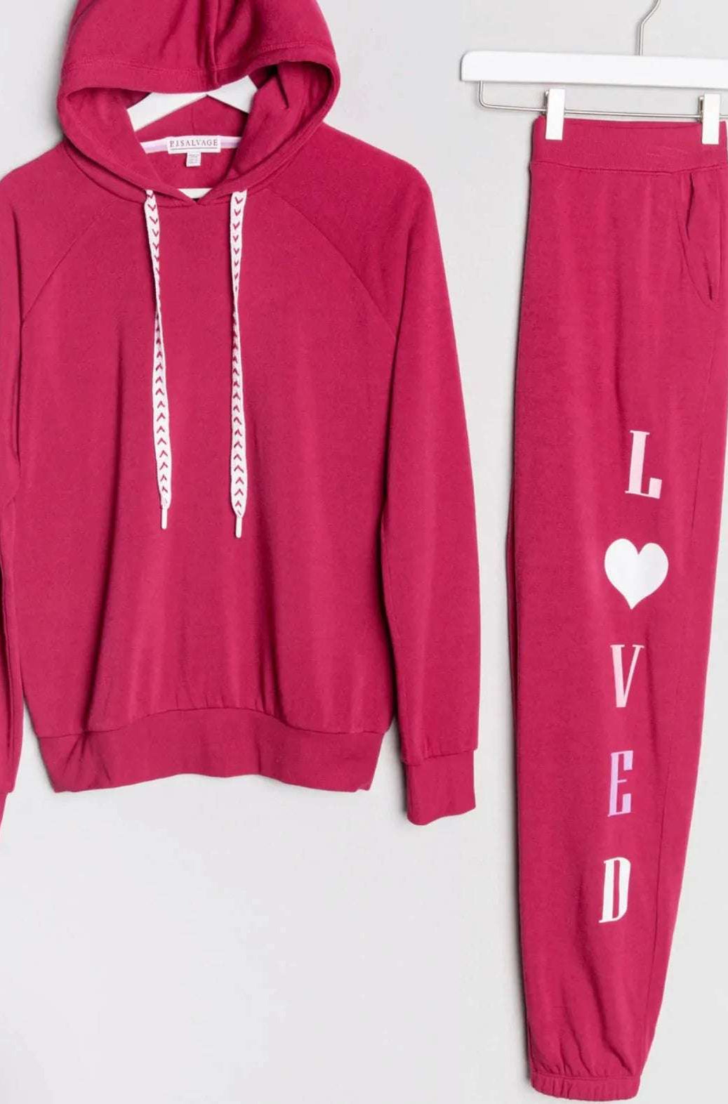 PJ Salvage Feeling Loved Sweatpants Jogger Bottoms by PJ Salvage as seen on celebrities