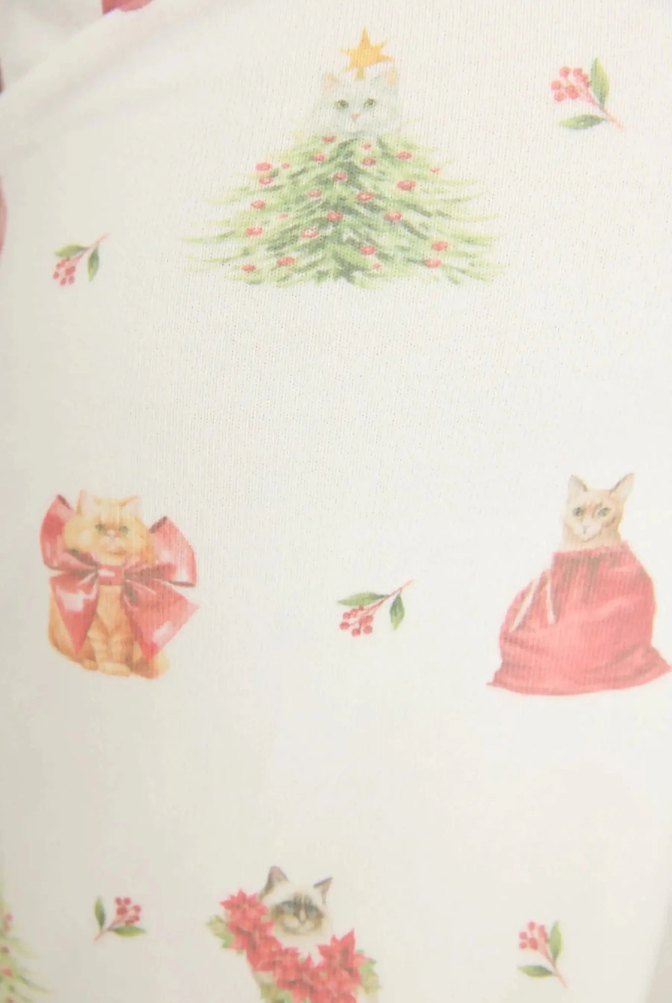 Shop PJ Salvage PJ Salvage Feline Festive Cat Print Banded PJ Pants as seen on Chloe Sims Pyjamas for women – premium loungewear and festival fashion at Spoiled Brat