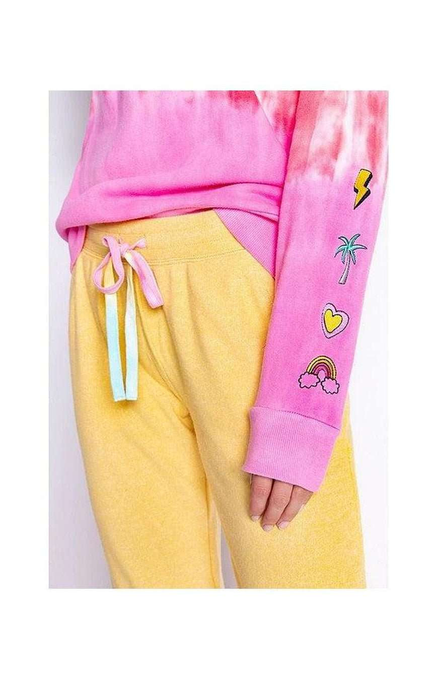 PJ Salvage One Love Ombre Tie Dye Crew Neck Long Sleeve Sweater Sweater by PJ Salvage as seen on celebrities