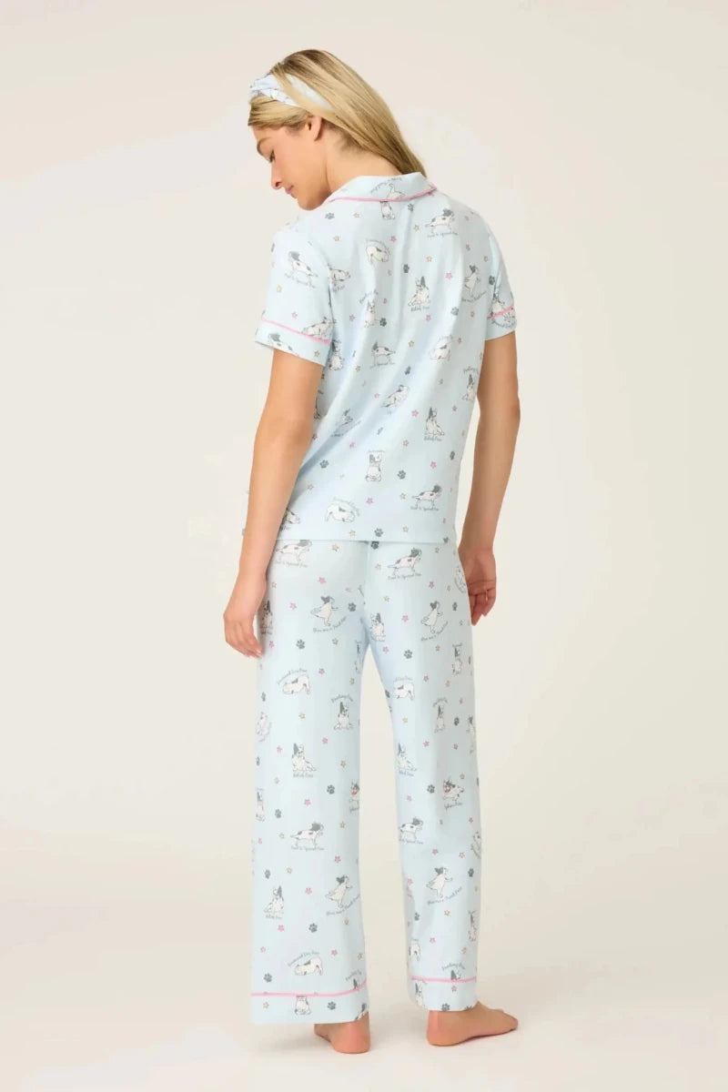 Shop PJ Salvage PJ Salvage Paws & Breathe Dog Print 3 - Piece PJ Set Pyjamas for women – premium loungewear and festival fashion at Spoiled Brat