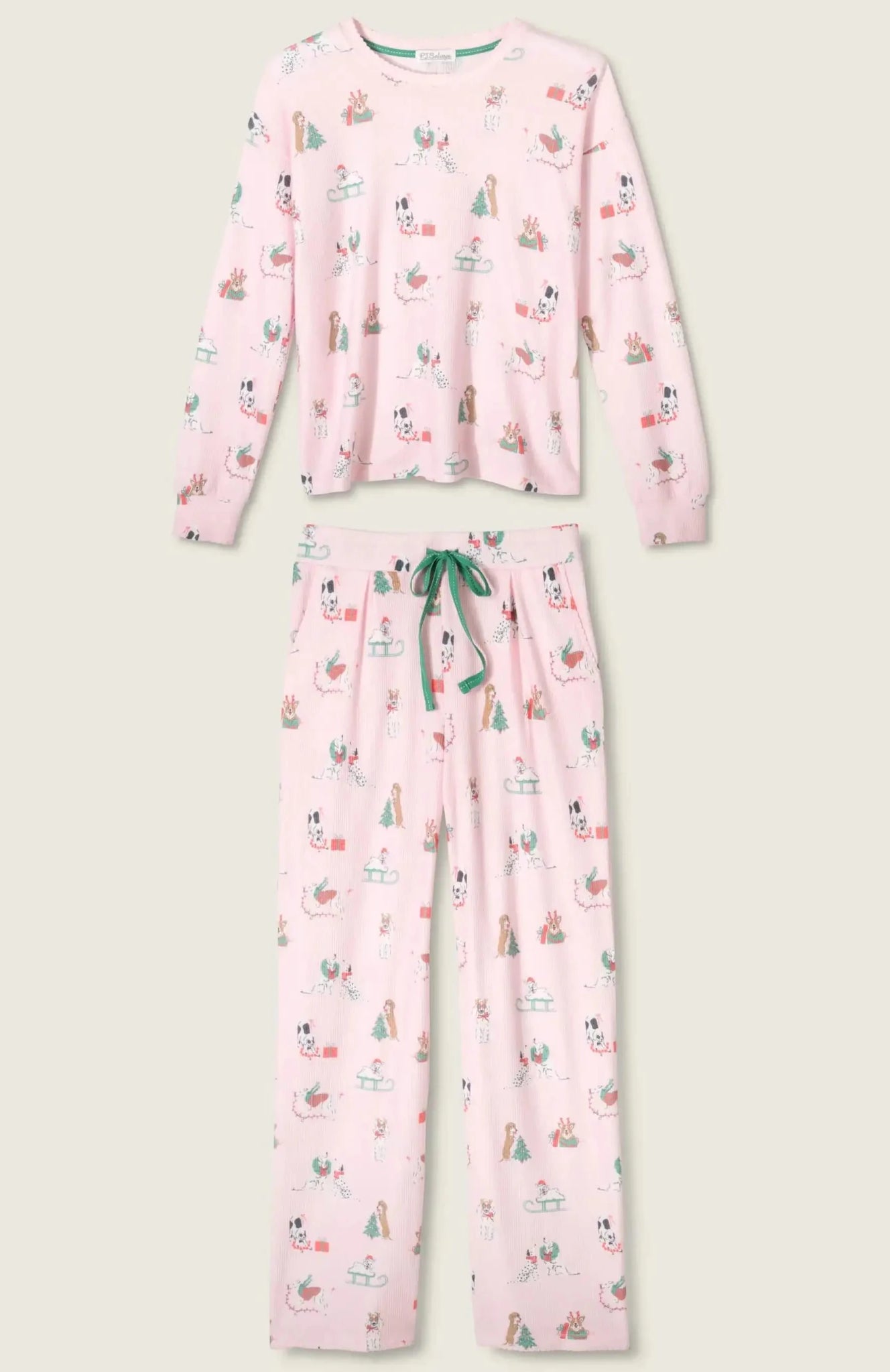 Shop PJ Salvage PJ Salvage Peace & Pawlidays Dog Print PJ Top Pyjamas for women – premium loungewear and festival fashion at Spoiled Brat