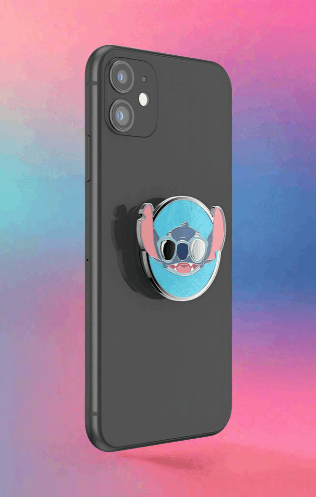 Shop Pop Sockets Pop Sockets Lilo & Stitch - Suns Out Stitch Enamel Pop Grip Tech Accessories for women – premium loungewear and festival fashion at Spoiled Brat
