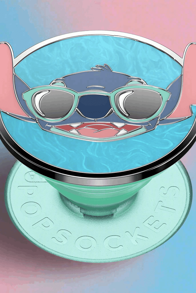 Shop Pop Sockets Pop Sockets Lilo & Stitch - Suns Out Stitch Enamel Pop Grip Tech Accessories for women – premium loungewear and festival fashion at Spoiled Brat