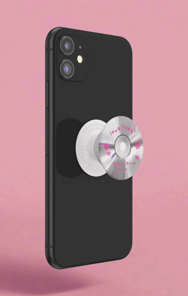 Shop Pop Sockets Pop Sockets Love Songs Pop Grip Tech Accessories for women – premium loungewear and festival fashion at Spoiled Brat