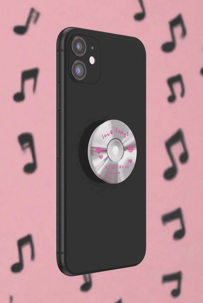 Shop Pop Sockets Pop Sockets Love Songs Pop Grip Tech Accessories for women – premium loungewear and festival fashion at Spoiled Brat
