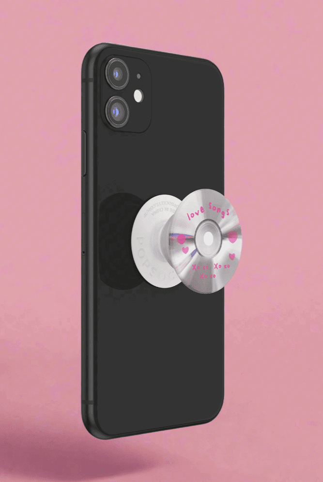 Shop Pop Sockets Pop Sockets Love Songs Pop Grip Tech Accessories for women – premium loungewear and festival fashion at Spoiled Brat