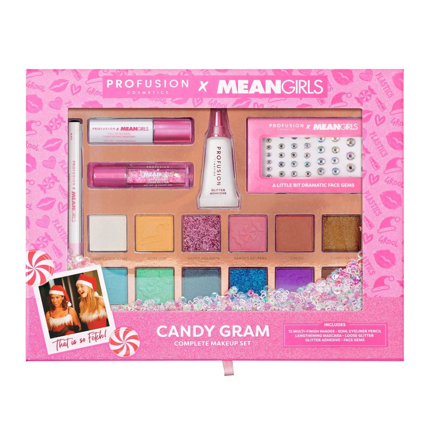 Shop Profusion Cosmetics Profusion Cosmetics Mean Girls Candy Gram Complete Makeup Kit Eyeshadow for women – premium loungewear and festival fashion at Spoiled Brat