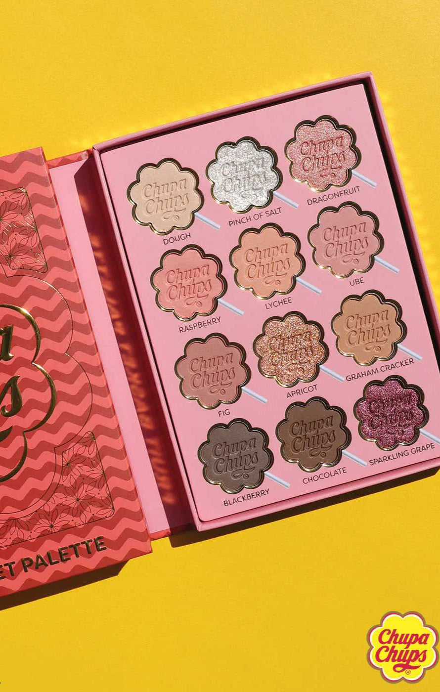 Shop Rude Cosmetics Rude Cosmetics Chupa Chups Fruit Basket 12 Colour Palette Eyeshadow for women – premium loungewear and festival fashion at Spoiled Brat