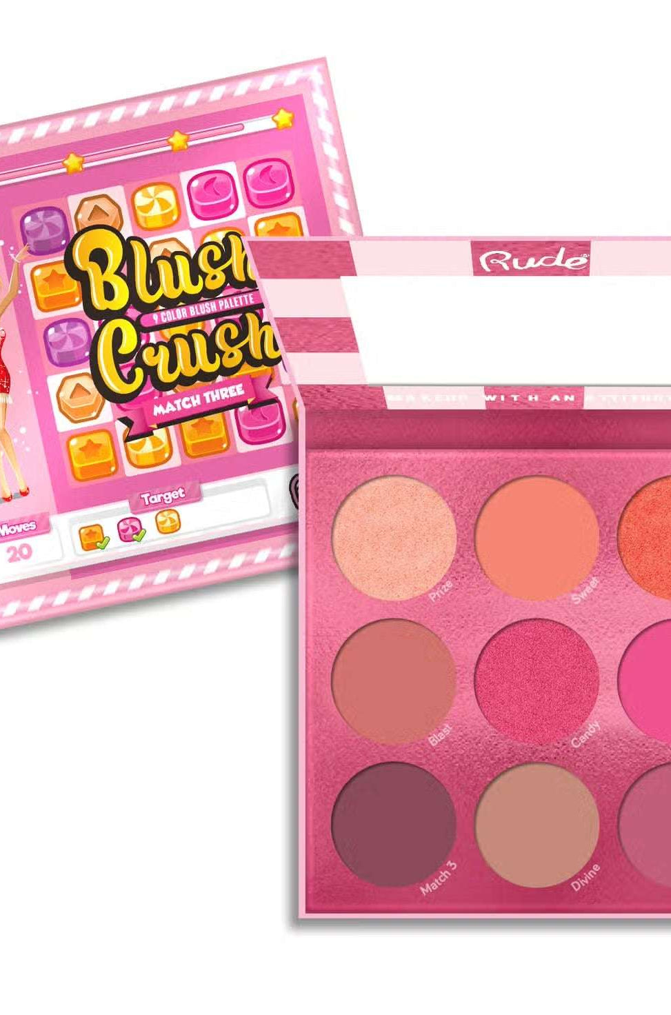 Shop Rude Cosmetics Rude Cosmetics Holiday Cheer Eyeliner & Blush Gift Set Beauty Kit for women – premium loungewear and festival fashion at Spoiled Brat