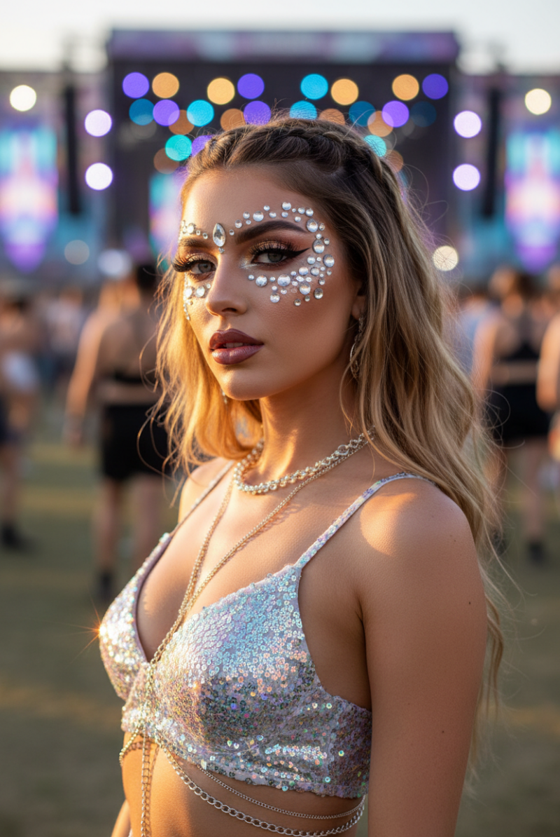 Shop Rude Cosmetics Rude Cosmetics Such A Gem Face & Body Jewels Face Tattoo for women – premium loungewear and festival fashion at Spoiled Brat