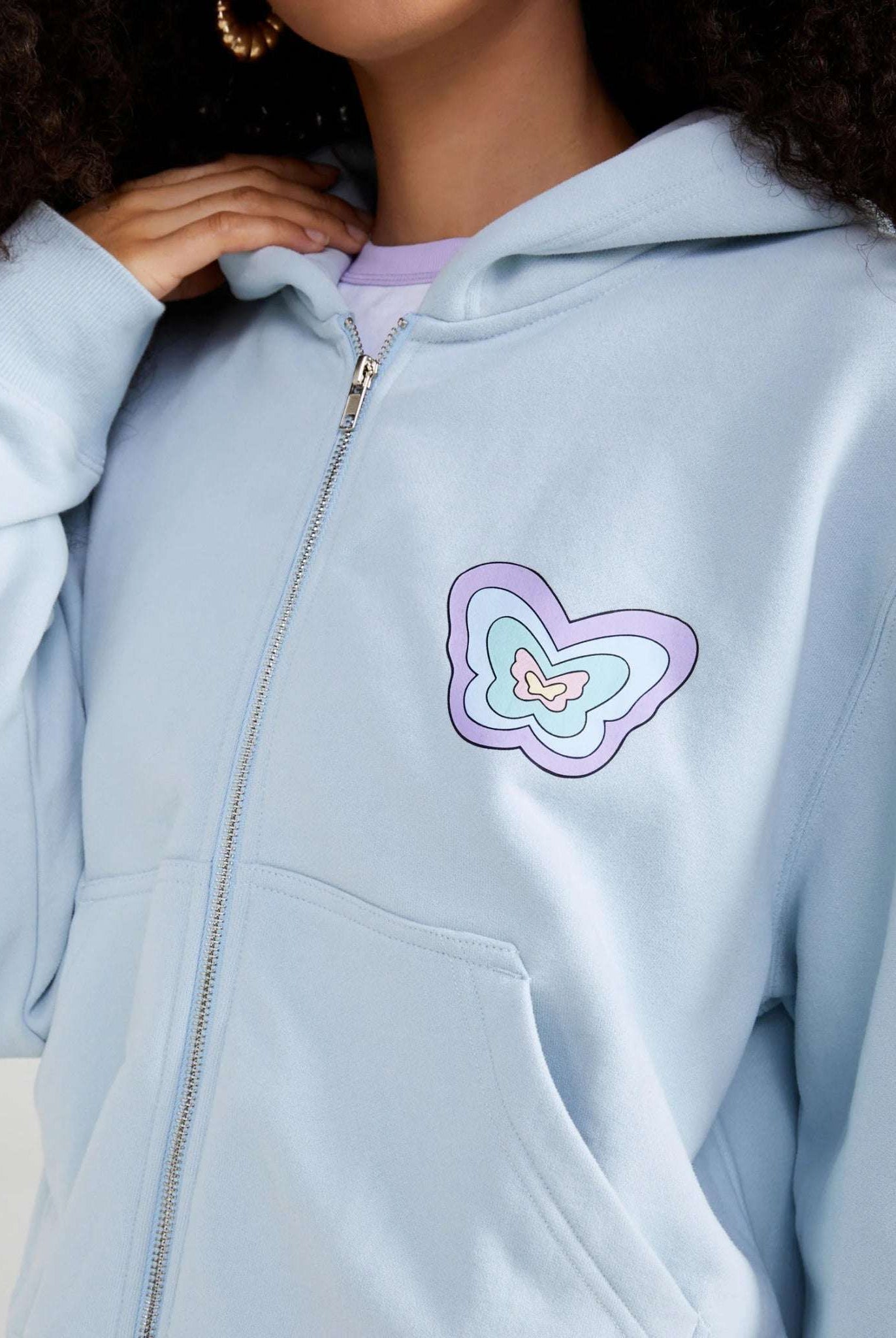 Shop Samii Ryan Samii Ryan Baby Zip Up Hoodie Hoodie for women – premium loungewear and festival fashion at Spoiled Brat
