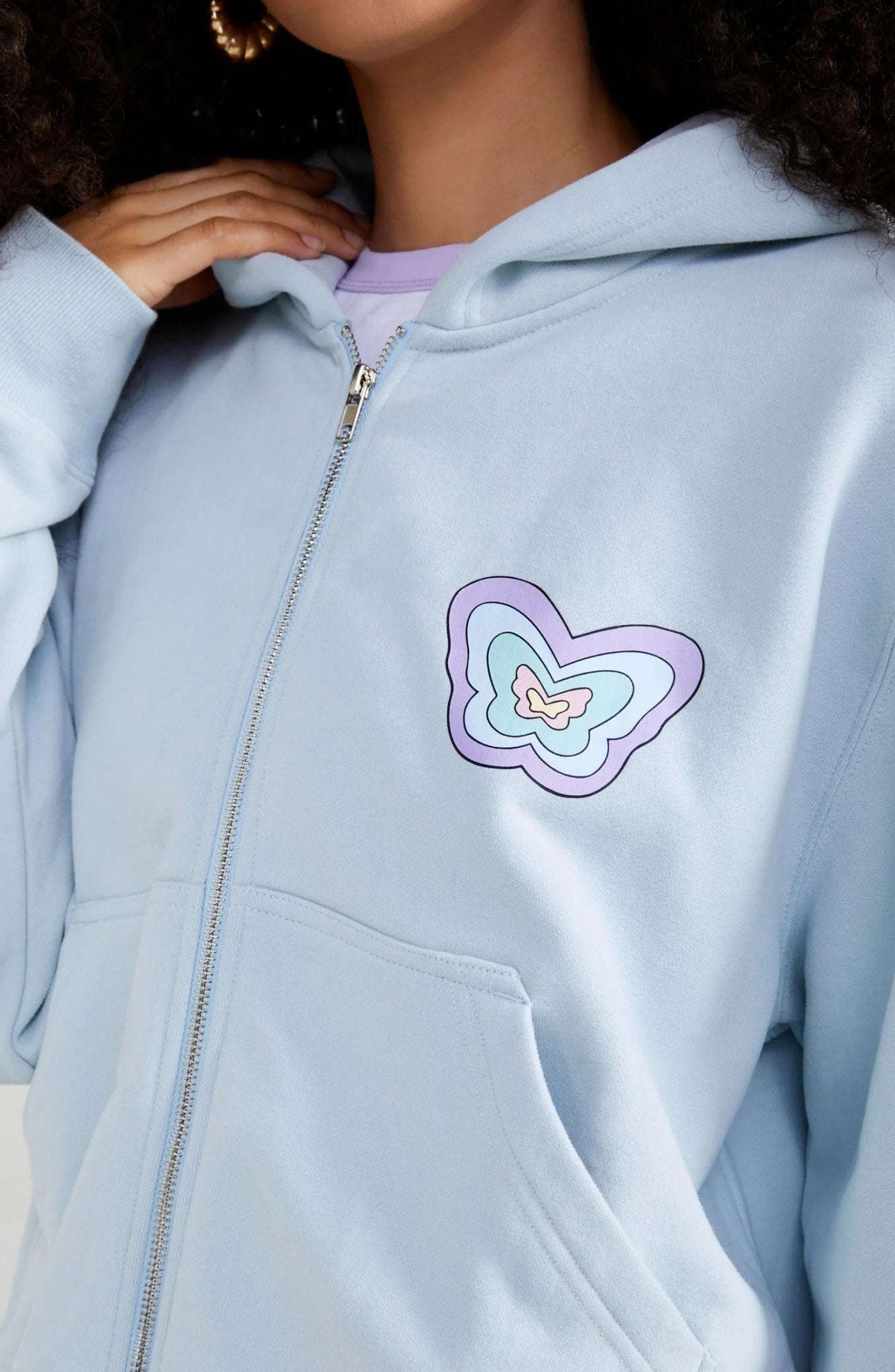 Samii Ryan Baby Zip Up Hoodie by Samii Ryan – Hoodie – Blue | Spoiled Brat UK