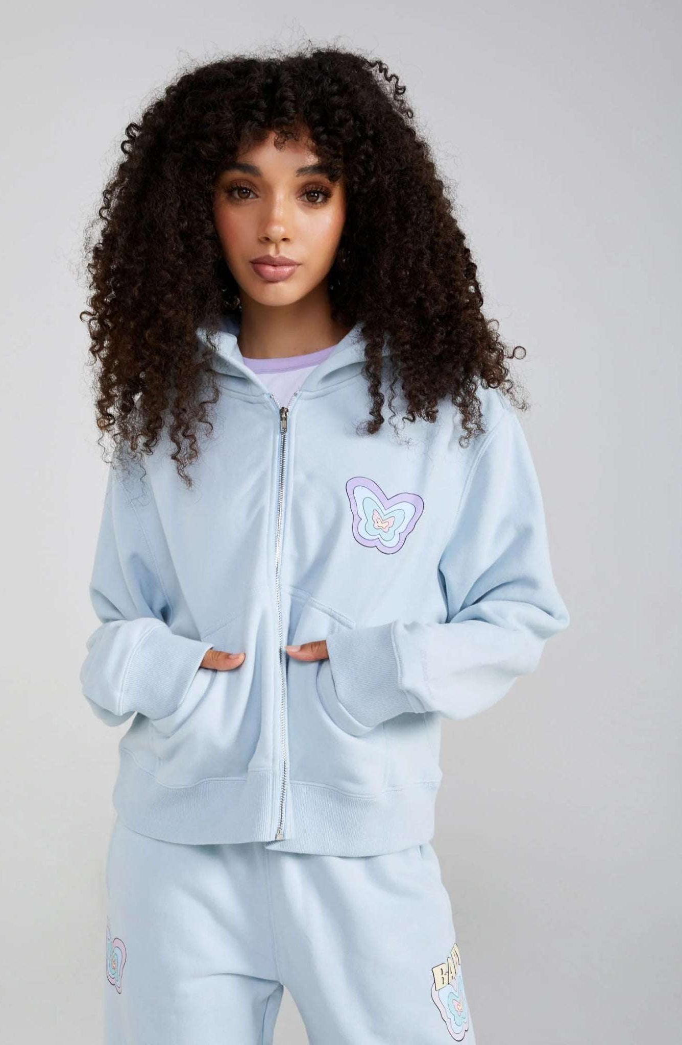 Samii Ryan Baby Zip Up Hoodie by Samii Ryan – Hoodie – Blue | Spoiled Brat UK