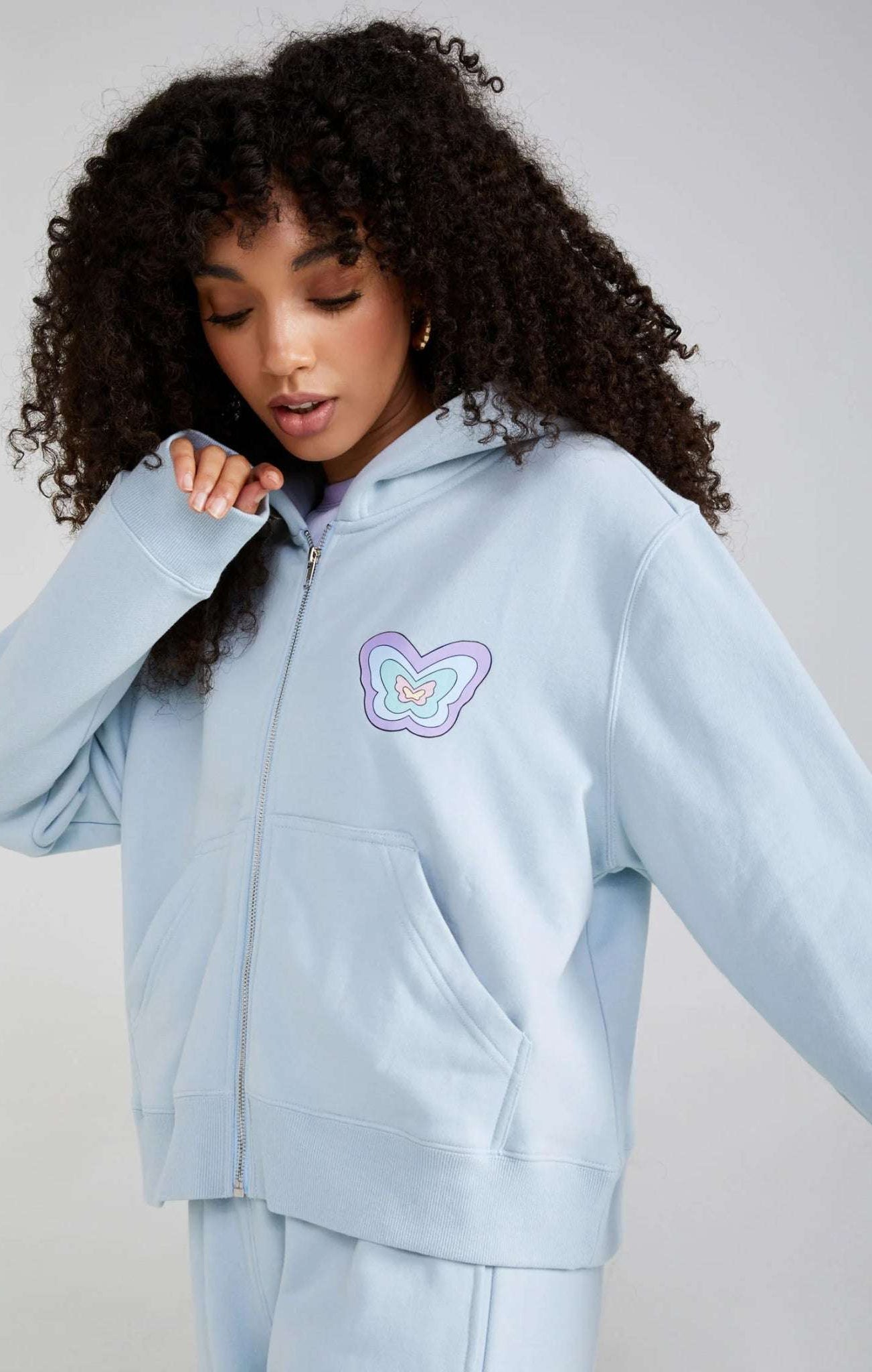 Shop Samii Ryan Samii Ryan Baby Zip Up Hoodie Hoodie for women – premium loungewear and festival fashion at Spoiled Brat