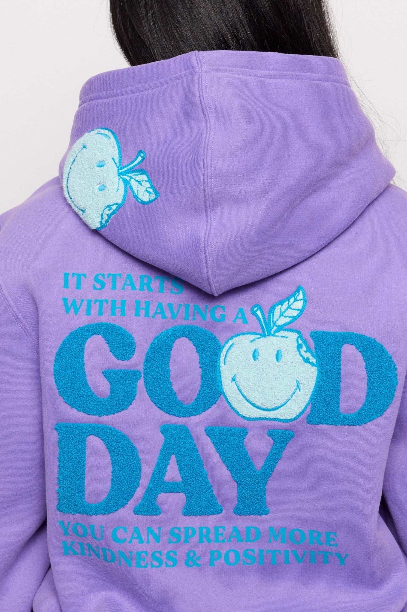 Shop Samii Ryan Samii Ryan Good Day Smileyworld Hoodie Hoodie for women – premium loungewear and festival fashion at Spoiled Brat