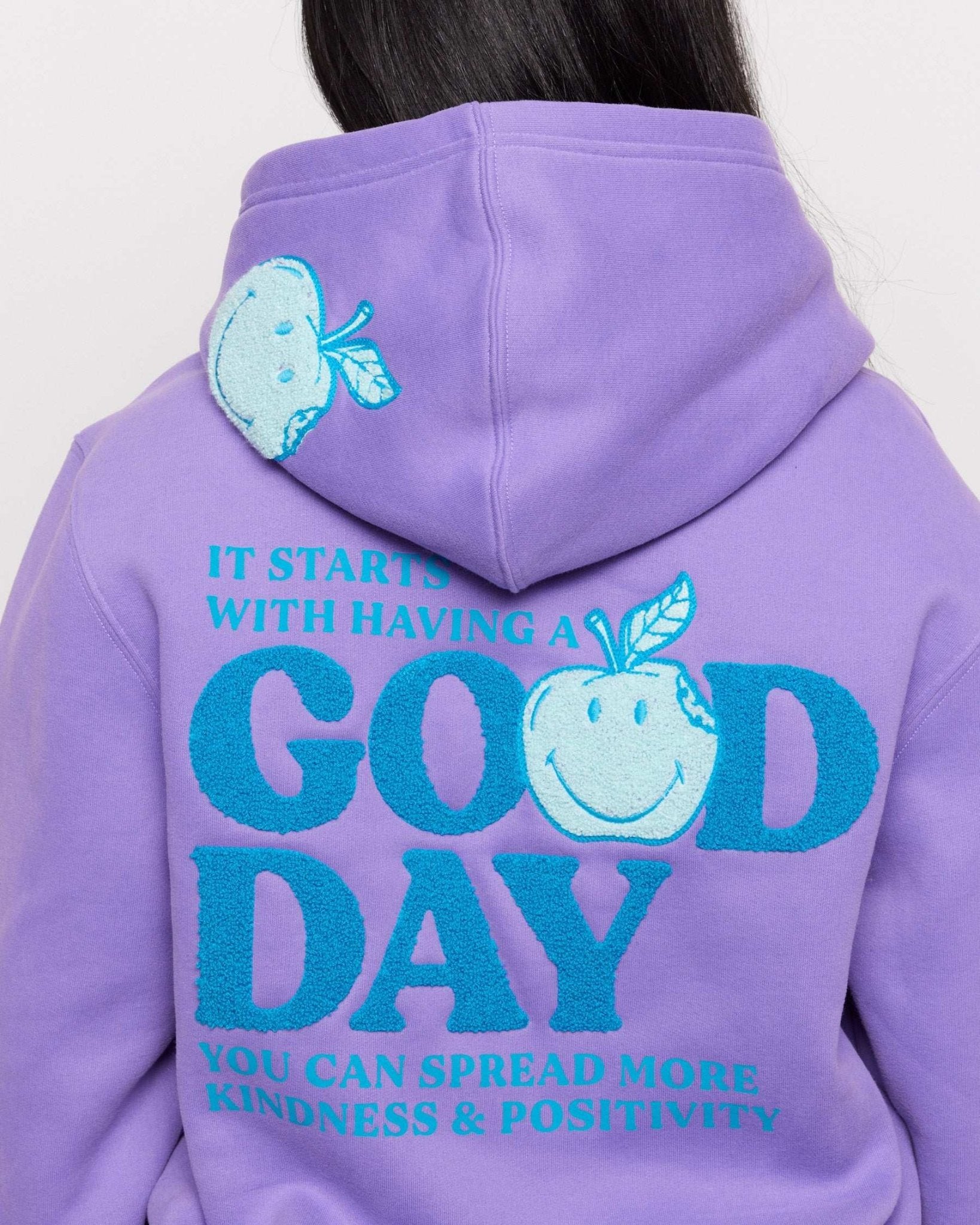 Shop Samii Ryan Samii Ryan Good Day Smileyworld Hoodie Hoodie for women – premium loungewear and festival fashion at Spoiled Brat