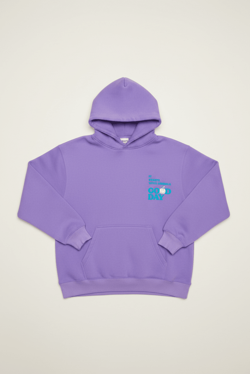 Shop Samii Ryan Samii Ryan Good Day Smileyworld Hoodie Hoodie for women – premium loungewear and festival fashion at Spoiled Brat