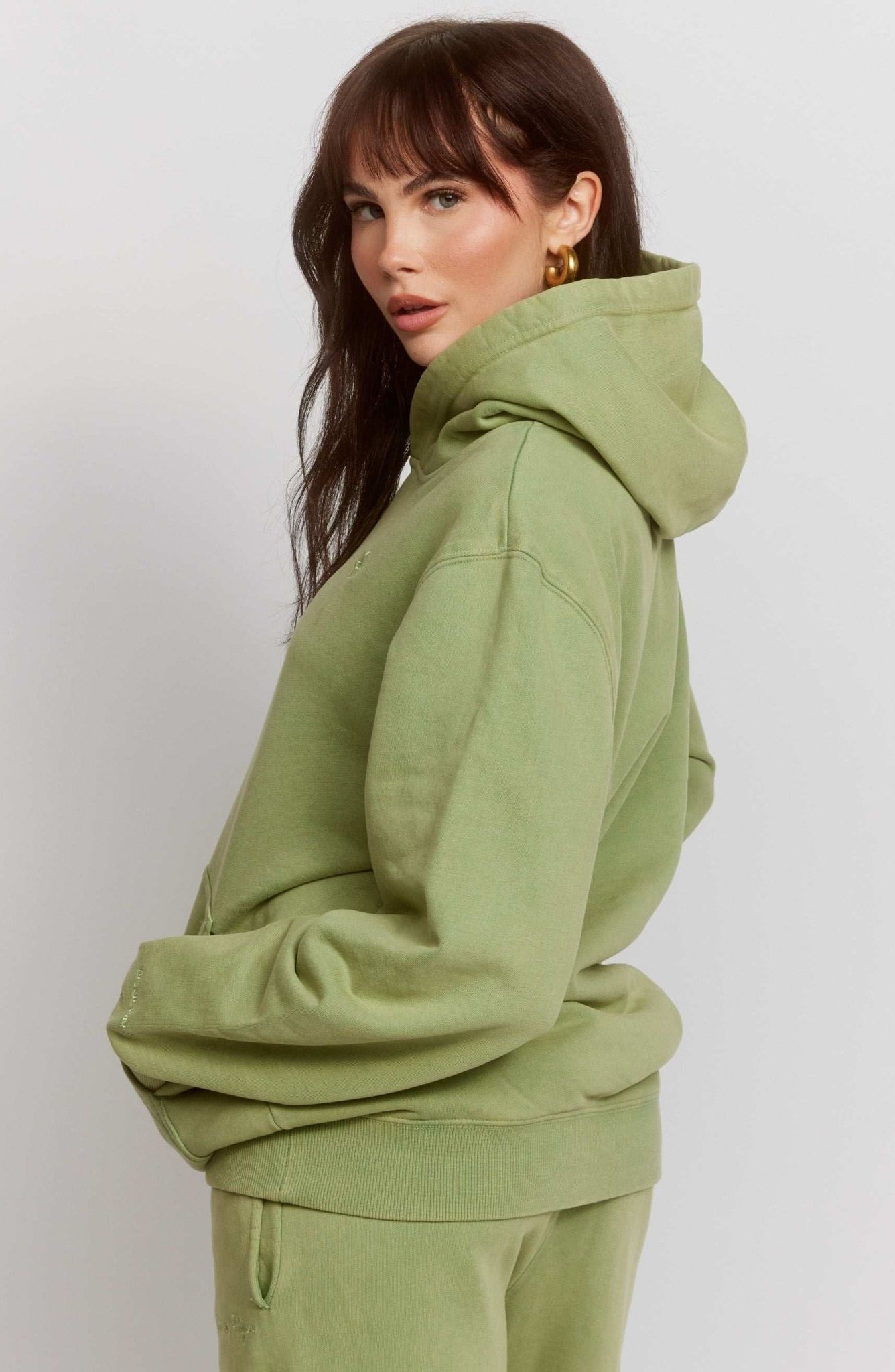 Samii Ryan Olive Hoodie by Samii Ryan – Hooded Sweatshirt – S | Spoiled Brat UK