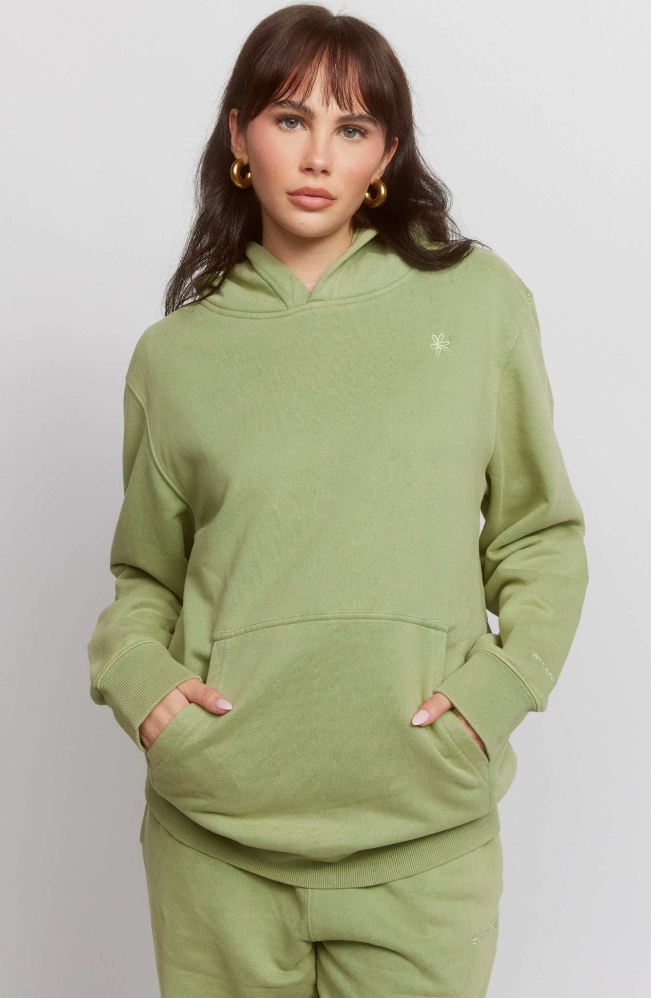 Samii Ryan Olive Hoodie by Samii Ryan – Hooded Sweatshirt – S | Spoiled Brat UK