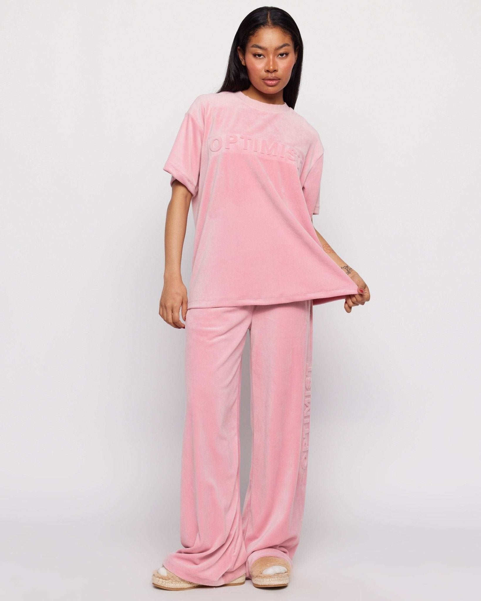 Shop Samii Ryan Samii Ryan Optimist Velour Sweatpants Sweatpants for women – premium loungewear and festival fashion at Spoiled Brat